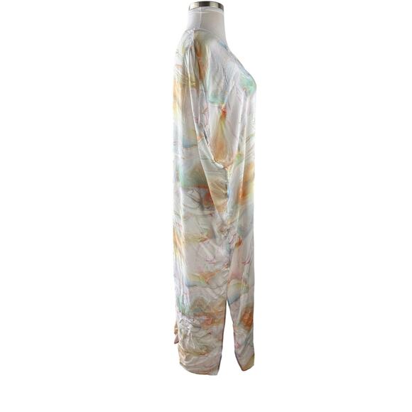 *Read* Johnny Was Calme Tie Dye Kaftan Maxi Dress Swimsuit Coverup Size L/XL - Picture 6 of 14
